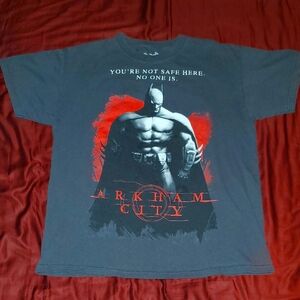 DC Comics Batman Arkham City Gray T-Shirt